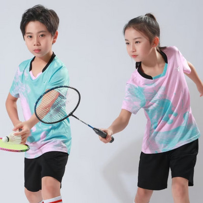 Детска тенис на маса пинг-понг бадминтон тениска спортно облекло за упражнения високо качество