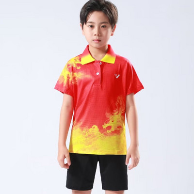 Bērnu galda teniss galda tenisa badmintona krekls vingrošanai sporta apģērbs augstas kvalitātes