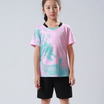 Bērnu galda teniss galda tenisa badmintona krekls vingrošanai sporta apģērbs augstas kvalitātes