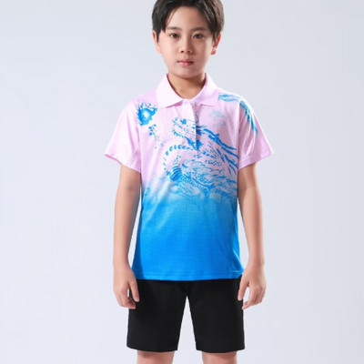 Bērnu galda teniss galda tenisa badmintona krekls vingrošanai sporta apģērbs augstas kvalitātes