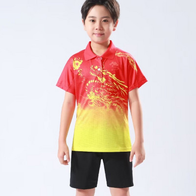 Bērnu galda teniss galda tenisa badmintona krekls vingrošanai sporta apģērbs augstas kvalitātes