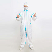 Vienreizējās lietošanas pretputekļu eļļas epidēmijas kombinezons Hazmat izolācijas drošības tērps aizsargapģērbs Putekļu necaurlaidīgs kombinezons