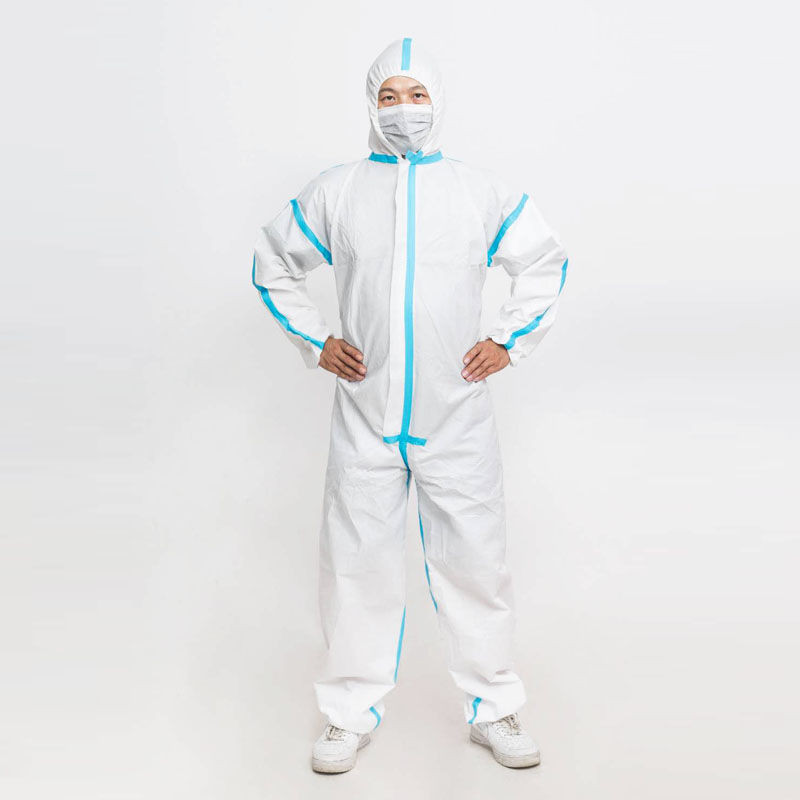 Vienreizējās lietošanas pretputekļu eļļas epidēmijas kombinezons Hazmat izolācijas drošības tērps aizsargapģērbs Putekļu necaurlaidīgs kombinezons