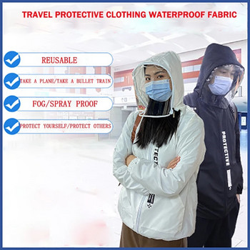 Защитно изолиращо облекло за пътуване Еднослойно дишащо, прахоустойчиво, устойчиво на капки и отделящо се защитно облекло