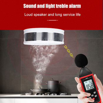 2 в 1 LED цифрова аларма за корозия/дим, детектор за въглероден окис, сензор за гласово предупреждение, защита на дома, висока чувствителност
