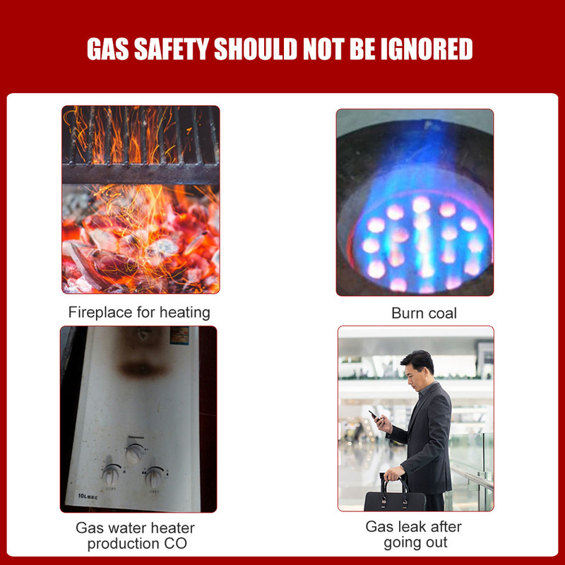 2-ühes LED digitaalne Co/suitsualarm vingugaasiandur häälhoiatusandur Kodu turvakaitse kõrge tundlikkusega