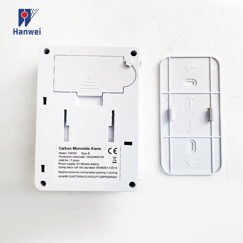CM100 anglies monoksido signalizacija su LCD ekranu CO detektoriumi garsiai 85 dB signalizacija keičiama baterija EN 50291:2018 Sertifikuota