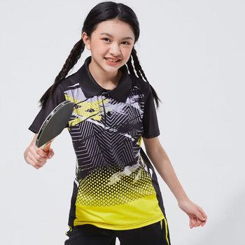 Παιδικό μπλουζάκι μπάντμιντον πινγκ πονγκ για πινγκ πονγκ Προσαρμόστε το αθλητικό μπλουζάκι που αναπνέει γρήγορα DIY