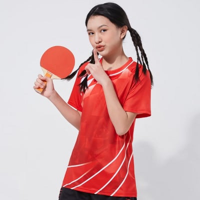 Bērnu galda tenisa badmintona krekls Pielāgots, elpojošs, ātri žūstošs DIY sporta krekls