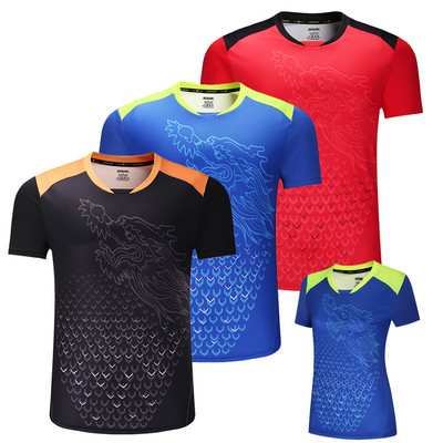 Νέα CHINA Dragon μπλουζάκια πινγκ πονγκ Ανδρικά, πουκάμισα πινγκ πονγκ, κινέζικα μπλουζάκια πινγκ πονγκ, αθλητικά ρούχα πινγκ πονγκ