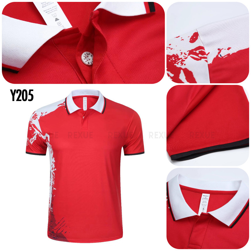 Jauns Sporta krekls Badmintona apģērbi krekli Sieviešu/Vīriešu/Bērnu galda teniss spēle Krekli apģērbi Vingrinājumi POL O apģērbi