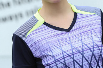 ανδρική παίκτρια μπάντμιντον για τένις καμισέτας τένις, ρούχα τένις για άνδρες, μπλουζάκι μπάντμιντον γυναικών, ρόπα για μπάντμιντον M-4XL
