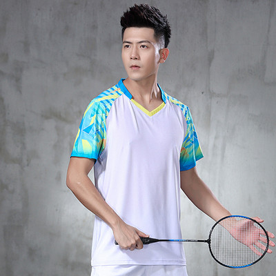 Nauji greitai džiūstantys, kvėpuojantys lengvi, lengvi trumpomis rankovėmis stalo teniso sportiniai drabužiai vyrams stalo teniso treniruočių kostiumai