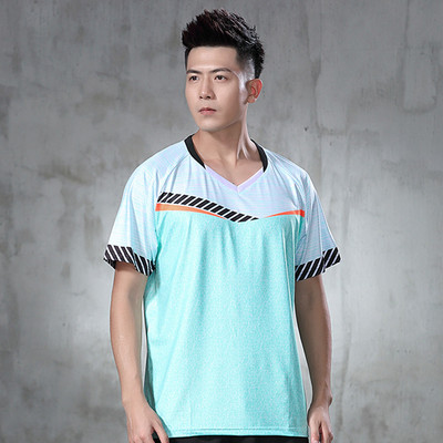 Nauji greitai džiūstantys, kvėpuojantys lengvi, lengvi trumpomis rankovėmis stalo teniso sportiniai drabužiai vyrams stalo teniso treniruočių kostiumai