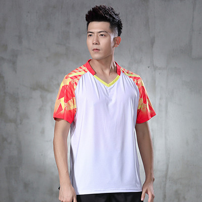 Nauji greitai džiūstantys, kvėpuojantys lengvi, lengvi trumpomis rankovėmis stalo teniso sportiniai drabužiai vyrams stalo teniso treniruočių kostiumai