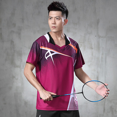 Nauji greitai džiūstantys, kvėpuojantys lengvi, lengvi trumpomis rankovėmis stalo teniso sportiniai drabužiai vyrams stalo teniso treniruočių kostiumai