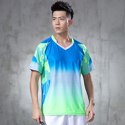 Nauji greitai džiūstantys, kvėpuojantys lengvi, lengvi trumpomis rankovėmis stalo teniso sportiniai drabužiai vyrams stalo teniso treniruočių kostiumai