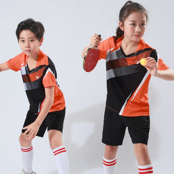 Παιδικό Πινγκ πονγκ Πουκάμισο μπάντμιντον Άσκηση Αθλητικά Ρούχα Ύφασμα Γρήγορης Ποιότητας Αναπνεύσιμο Ύφασμα υψηλής ποιότητας