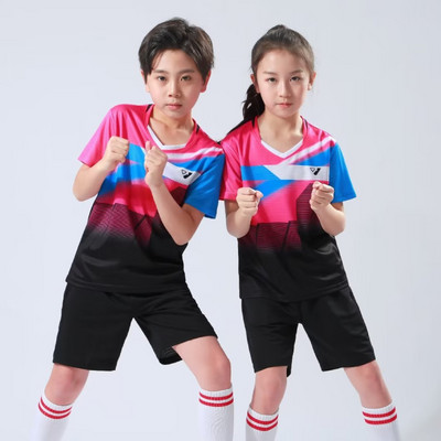 Kids Table Tennis Ping Pong Badminton Shirt Exercise Sports Clothing Breathable Quick-dry Fabric High Quality