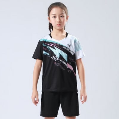 Детска тенис на маса пинг-понг бадминтон тениска спортно облекло за упражнения дишаща бързосъхнеща материя високо качество