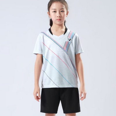 Детска тенис на маса пинг-понг бадминтон тениска спортно облекло за упражнения дишаща бързосъхнеща материя високо качество