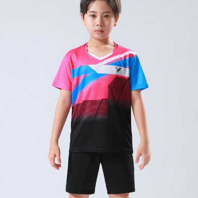 Детска тенис на маса пинг-понг бадминтон тениска спортно облекло за упражнения дишаща бързосъхнеща материя високо качество