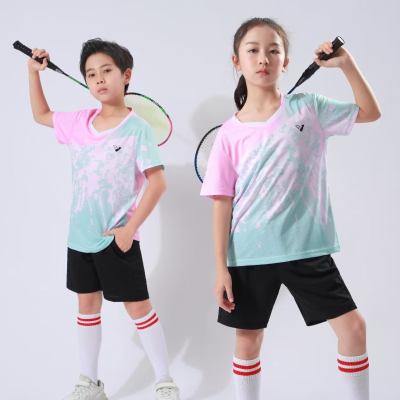 Gyerek asztalitenisz ping-pong tollaslabda ing gyakorlat sportruházat légáteresztő gyorsan száradó anyag kiváló minőségű