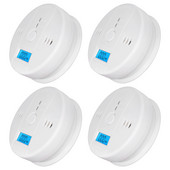 1 tk kõrge tundlikkusega CO-gaasiandur, vingugaasi häire, akuga töötav hotelli LCD-ekraan valge kodu professionaalne turvalisus