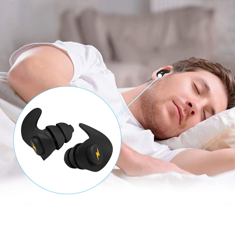 6 pairs Sound Blocking for Sleeping Noise Cancelling Ear Prig Πλενόμενος αφρός μνήμης επαναχρησιμοποιούμενος Συναυλίες Εργασία Παιδιά Ενήλικες Μελέτη