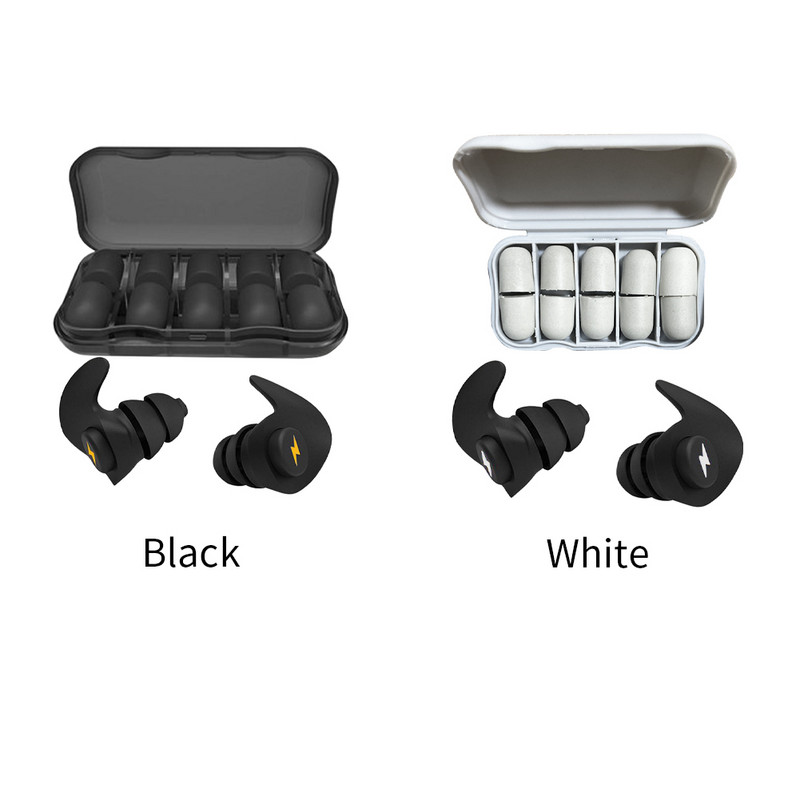 6 pairs Sound Blocking for Sleeping Noise Cancelling Ear Prig Πλενόμενος αφρός μνήμης επαναχρησιμοποιούμενος Συναυλίες Εργασία Παιδιά Ενήλικες Μελέτη