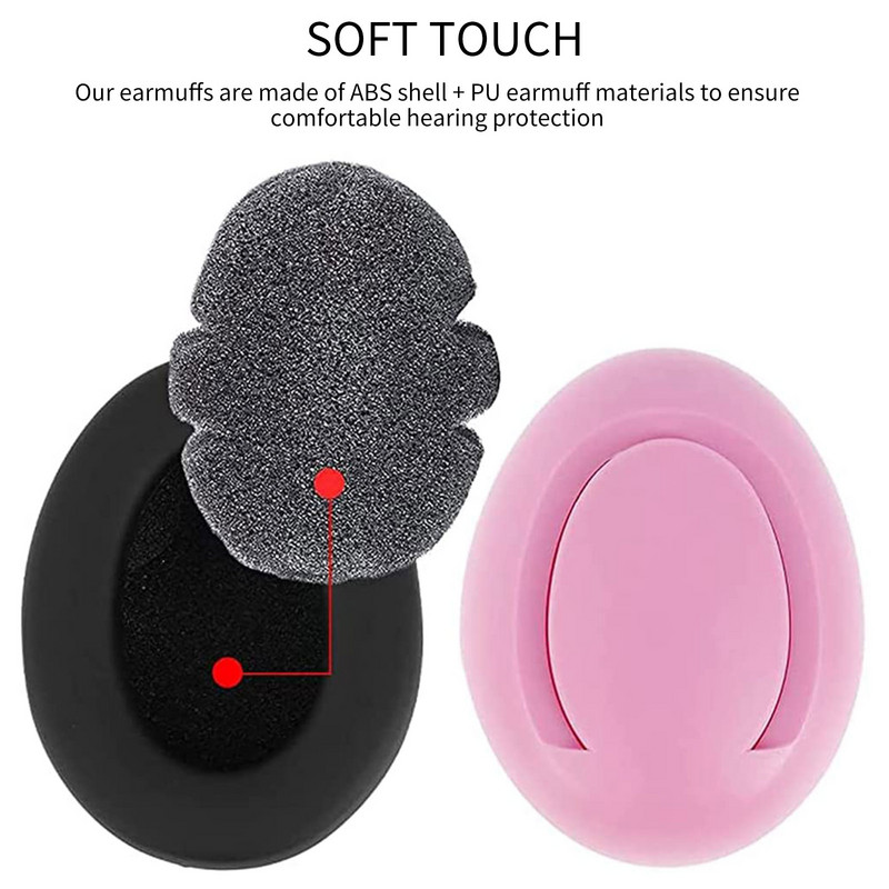Zaštita sluha Štitnici za poništavanje buke Sklopivi dječji štitnik za uši Zvučno izolirani štitnici za spavanje Navlaka za zaštitu za uši za bebe
