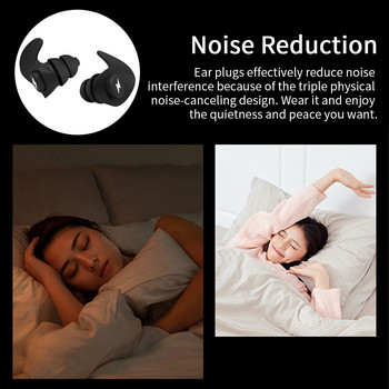 6 чифта за сън Шумопотискане за многократна употреба Блокиране на звука Удобна защита на слуха Тапа за уши Мемори пяна Работно проучване