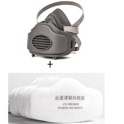 3200 Half Face Mask Filter Cotton Socket Protective Face Mouth Mask Anti-Dust Spray paint Μάσκα σκόνης Αναπνευστήρας σωματιδίων