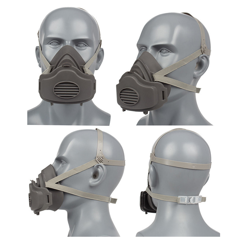 3200 Half Face Mask Filter Cotton Socket Protective Face Mouth Mask Anti-Dust Spray paint Μάσκα σκόνης Αναπνευστήρας σωματιδίων