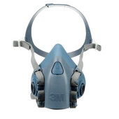 7 az 1-ben öltöny félarcú légzőkészülék 7502 Face Guard spray-festéshez, ipari PM2.5 porálló, újrahasznosítható szűrővel