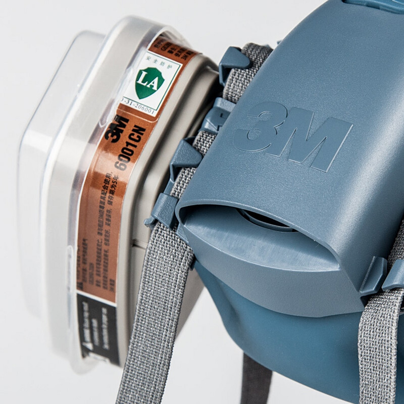 7 az 1-ben öltöny félarcú légzőkészülék 7502 Face Guard spray-festéshez, ipari PM2.5 porálló, újrahasznosítható szűrővel