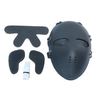 CS Field Outdoor Games Faceguard Ütésálló, állítható védőmaszkok Outdoor Survival Live CS Game Cosplay maszk