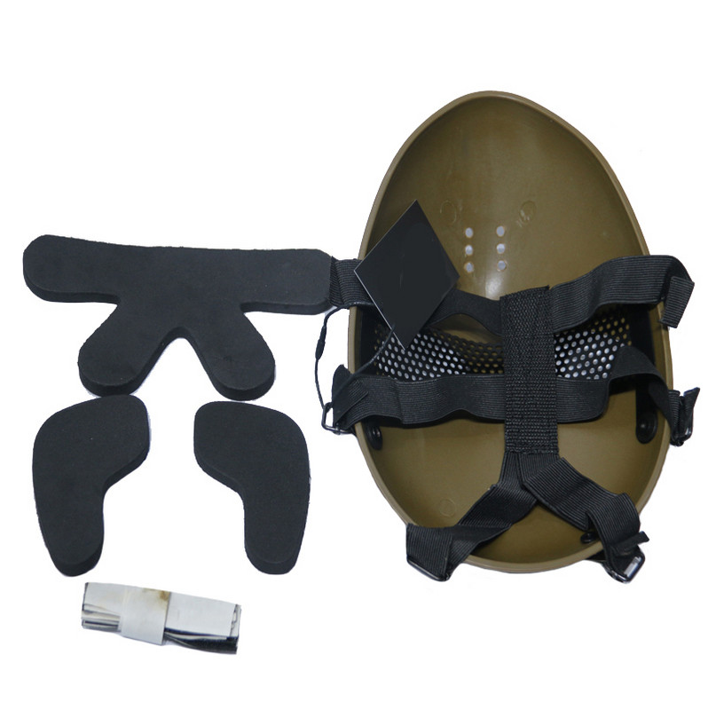 CS Field Outdoor Games Faceguard Ütésálló, állítható védőmaszkok Outdoor Survival Live CS Game Cosplay maszk