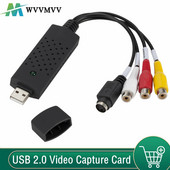 USB 2.0 VHS uz DVD pārveidotājs Analogā video konvertēšana uz ciparu formātu audio video DVD VHS ierakstīšanas kartes kvalitātes datora adapteris