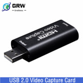 USB 2.0 vaizdo įrašymo kortelė 4K su HDMI suderinama „Video Grabber“ tiesioginio srauto dėžutės įrašymas, skirtas PS4 XBOX telefono žaidimui, DVD HD kamerai