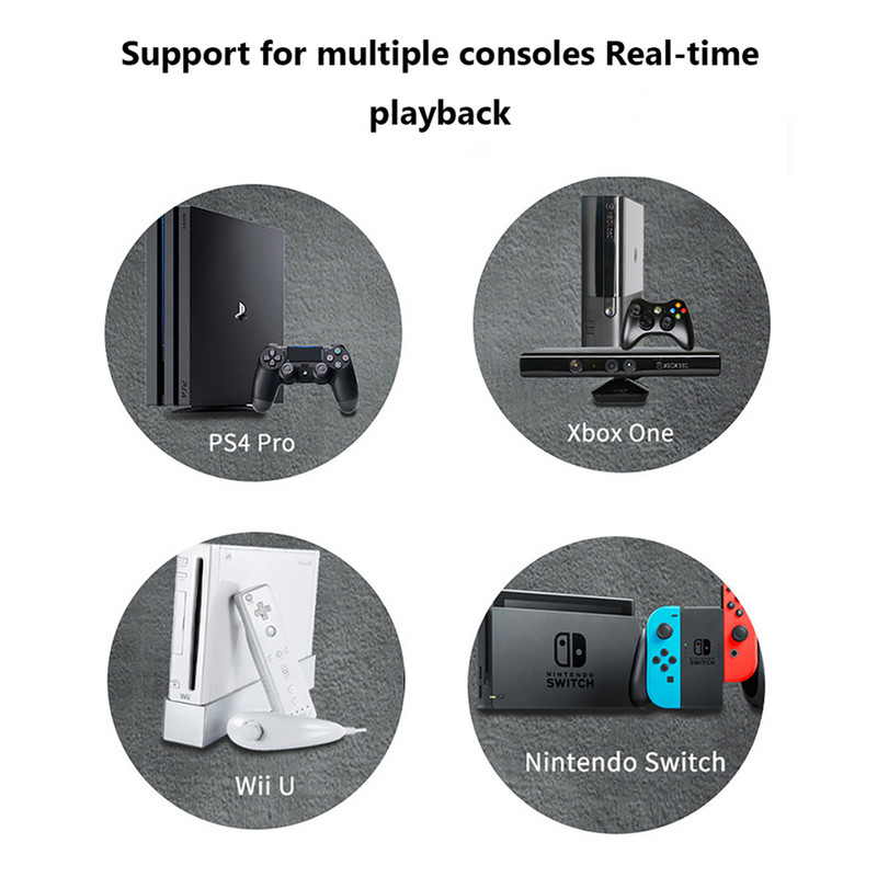 USB C videorögzítő kártya 4K HDMI-kompatibilis USB/Type-c Game Grabber Record PC-hez PS4 számítógépes kamera élő közvetítés felvételi találkozó