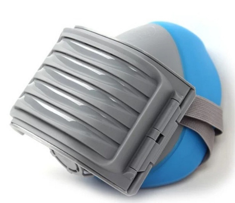 Pusei veido dujinė kaukė kvėpavimo takų dulkėms atspari didelio efektyvumo filtrai Apsauginė pramoninė nuo PM2.5 respiratoriaus dulkių kaukė