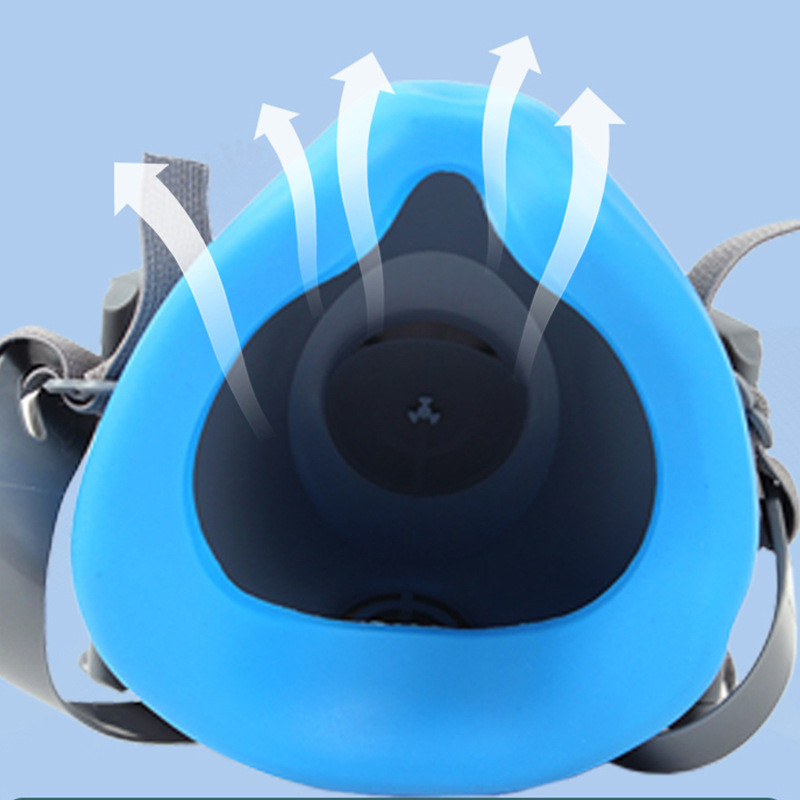 Pusei veido dujinė kaukė kvėpavimo takų dulkėms atspari didelio efektyvumo filtrai Apsauginė pramoninė nuo PM2.5 respiratoriaus dulkių kaukė