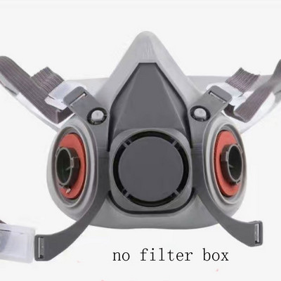 Új 7 az 1-ben 6200 porgázos légzésvédő félarcú pormaszk festéshez permetezéshez szerves gőz vegyi gázszűrő munkabiztonság