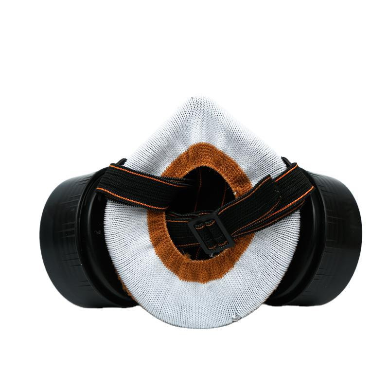 Porvédő gázmaszk biztonsági üveg spray festékkel vegyszeres növényvédőszer dekoráció szűrős légzésvédővel, félig teljes arcmaszkok