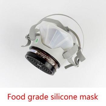 918A 1 комплект безопасен силиконов защитен капак за лице против прах, химически противогаз, филтър, дишащ респиратор за индустрията