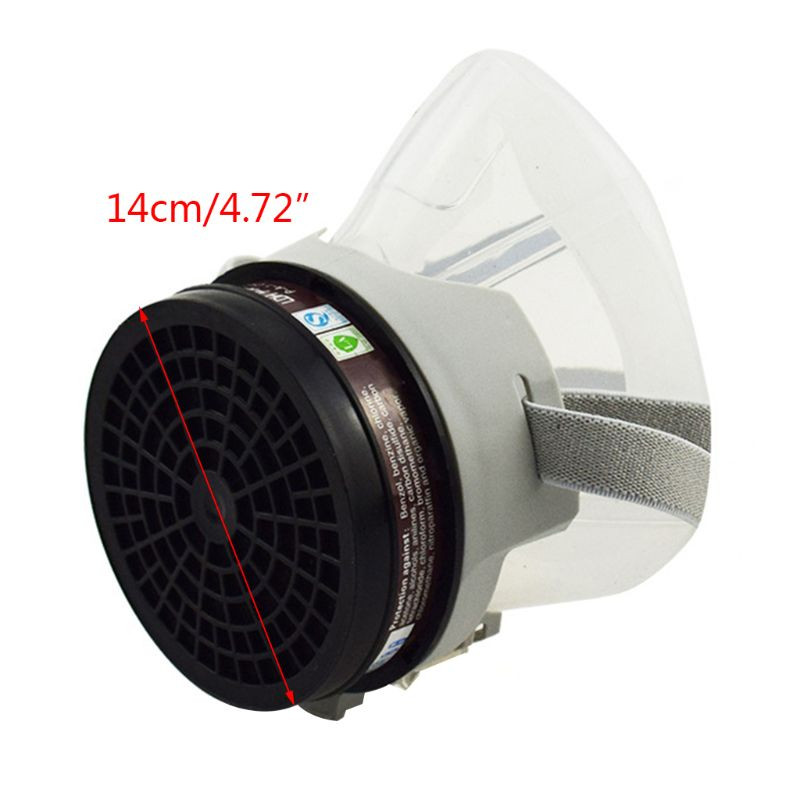 918A 1Set saugus silikoninis apsauginis veido dangtelis nuo dulkių cheminių dujų kaukės filtras, kvėpuojantis respiratorius pramonei