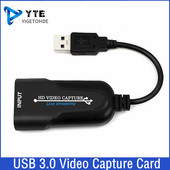 YIGETOHDE USB 3.0 HDMI-συμβατό παιχνίδι Κάρτα λήψης βίντεο 1080P Προσαρμογέας ροής βίντεο για PS4 Live Broadcasts Εγγραφή βίντεο