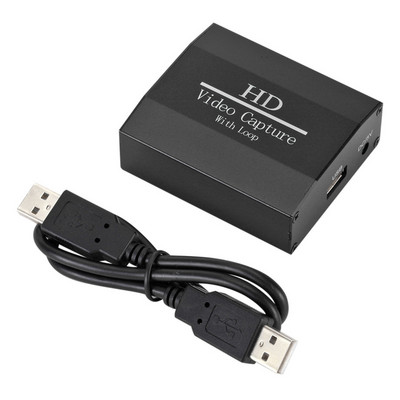4K 60Hz Loop Out HDMI-Compatbe Capture Card Audio Video Recording Plate Tiešraides straumēšana USB 2.0 1080P Grabber PS4 spēļu kamerai