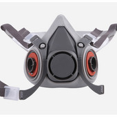 Plinska maska za lice 6200 Maska u spreju za slikanje Gumeni materijal Mala težina Bez mirisa Kompatibilan s 6001 2091 filterima Brza dostava